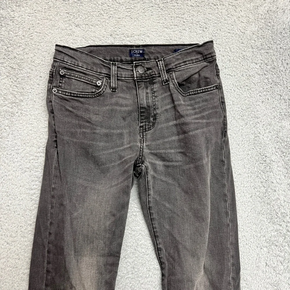 J.Crew Slim Jeans Mens 30x32 Grey Excellent Flex Stretch Denim Faded Wash‎